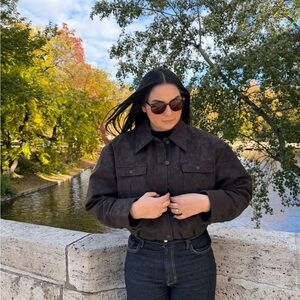 H&M leather Brown Jacket